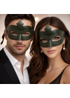 Haki Yeşil Gizemli Masquerade Maskesi