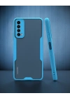 Huawei P Smart 2021 Kılıf Platin Silikon - Mavi