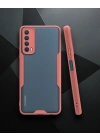 Huawei P Smart 2021 Kılıf Platin Silikon - Pembe