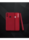 Huawei Y6p Kılıf First Silikon - Bordo