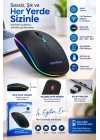 İnce Ergonomik Tasarım 2.4G Kablosuz LED Mouse