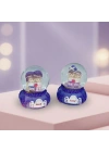 Işıklı Mini Boy Kar Küresi - Pilli - Romantik Çift Temalı - Hediyelik