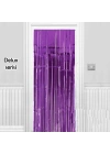 Işıltılı Duvar ve Kapı Perdesi Mor Renk 90x200 cm