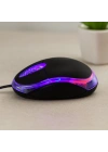Kablolu Optik Mouse 1200 DPI Siyah (USB, 110 cm)