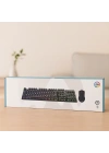 Kablolu RGB Oyuncu Klavye ve Mouse Seti - Siyah