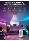 Kablosuz Bluetooth Hoparlör Led Lamba