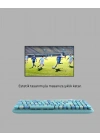 Kablosuz Klavye Mouse Seti mavi