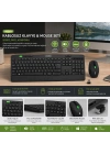 Kablosuz Klavye Mouse Seti (USB, Sessiz, Q Klavye)