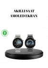 Kablosuz Şarjlı Bluetooth Görüşmeli Akıllı Saat – Android & iOS Uyumlu