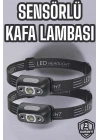 Kafa Lambası Kamp Lambası Led Işık Şarjlı Ayarlanabilir