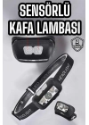 Kafa Lambası Kamp Lambası Sensörlü Şarjlı Ayarlanabilir