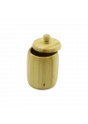 Kapaklı Ahşap Bambu Şekerlik 7.5 x 8.5 cm