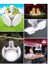 Katlanabilir 5 Kanatlı Solar LED Bahçe ve Kamp Lambası