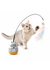 Kedi Şekilli Dönen Peluş Balıklı Olta Oyuncağı