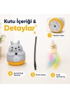 Kedi Şekilli Dönen Peluş Balıklı Olta Oyuncağı