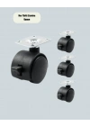 Kilitli Mini Tekerlek Ayak 4 cm 4’lü Set