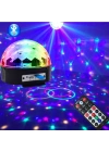 Küre Disko Topu Müzik Çalar Renkli Lazer Işıklı Bluetooth