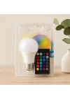 LED Ampul E27 9W RGB Kumandalı 800 lm 6500K