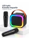 LED Işıklı Bluetooth Karaoke Hoparlör Seti
