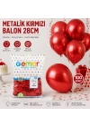 Metalik Kırmızı Balon 100lü