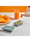 Mini Kapaklı Plastik Küp3lü Buzluk (Silikon Taban)