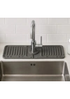 Mutfak Banyo Lavabo Kenarı Silikon Mat Gri