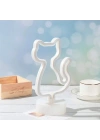 Neon Işıklı Kedi Tasarımlı Lamba