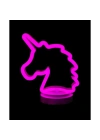 Neon Işıklı Unicorn Masa Gece Lambası