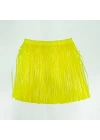 Neon Sarı Hawaii Parti Eteği 40 cm