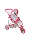NessiWorld 3 Tekerlekli Pembe Gri Puset