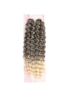 Nice Bulk Afro Su Dalgası Saç - Kahve / Platin Ombreli