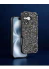 Onegif Apple İphone 16 Plus Bright Simli Kapak - Gümüş