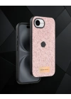 Onegif Apple İphone 16e Bright Simli Kapak - Pembe