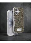 Onegif Apple İphone 17 Bright Simli Kapak - Çöl Titanyum