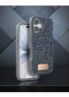 Onegif Apple İphone 17 Bright Simli Kapak - Gümüş