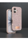 Onegif Apple İphone 17 Bright Simli Kapak - Pembe