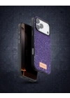 Onegif Apple İphone 17 Pro Max Bright Simli Kapak - Derin Mor