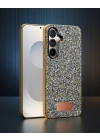 Onegif Samsung Galaxy S25 Plus Bright Simli Kapak - Gold