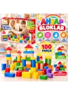 ONY-417 Kutuda Ahşap 100 Parça Renkli Bloklar
