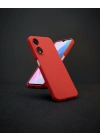 Oppo A38 Kılıf First Silikon - Kırmızı