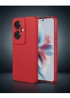 Oppo Reno 11f Kılıf First Silikon - Kırmızı