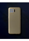 Oppo Reno 4 Lite Kılıf First Silikon - Gold