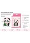 Oturan Sevimli Çiçek Panda 350 Parça Block Oyuncak
