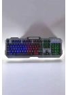 Oyuncu Klavyesi Q Klavye RGB Işıklı Mouse Hediyeli