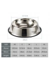 Paslanmaz Çelik Metal Mama Kabı 22 cm.