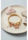 Pembe Kelebek Model Charmlı Bileklik