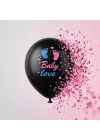 Pembe Konfetili Cinsiyet Balonu