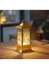 Ramazan Temalı Gold Kare Kubbe LED Lamba