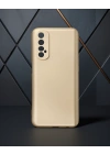 Realme 7 Kılıf First Silikon - Gold