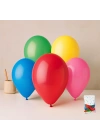 Renkli Klasik Balon 100lü